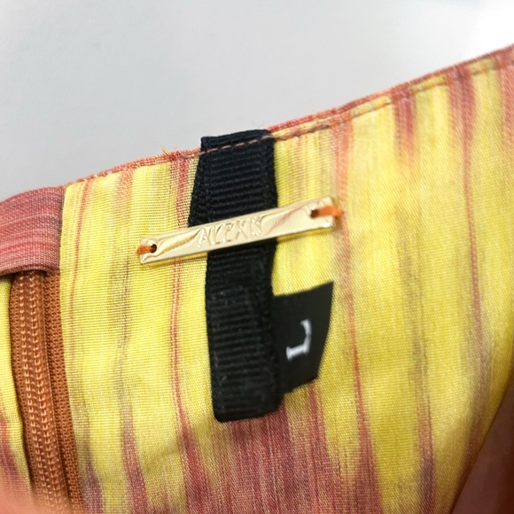 Alexis Roberta Tie Dye Tiered Halter Midi Dress Large Customized Boho Festival - Picture 7 of 7